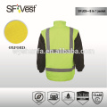 EN ISO 20471 ropa de seguridad con cinta reflectante de alta visibilidad, 300D oxford con revestimiento de pu